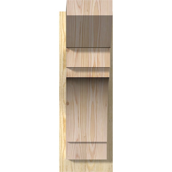 Merced Slat Rough Sawn Outlooker, Douglas Fir, 8W X 20D X 24H